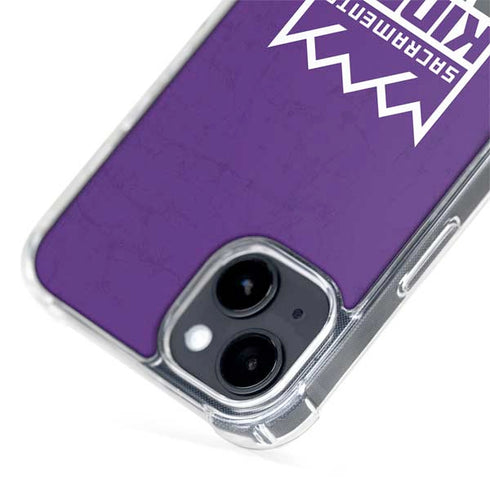 NBA Sacramento Kings Distressed iPhone 15 MagSafe Case